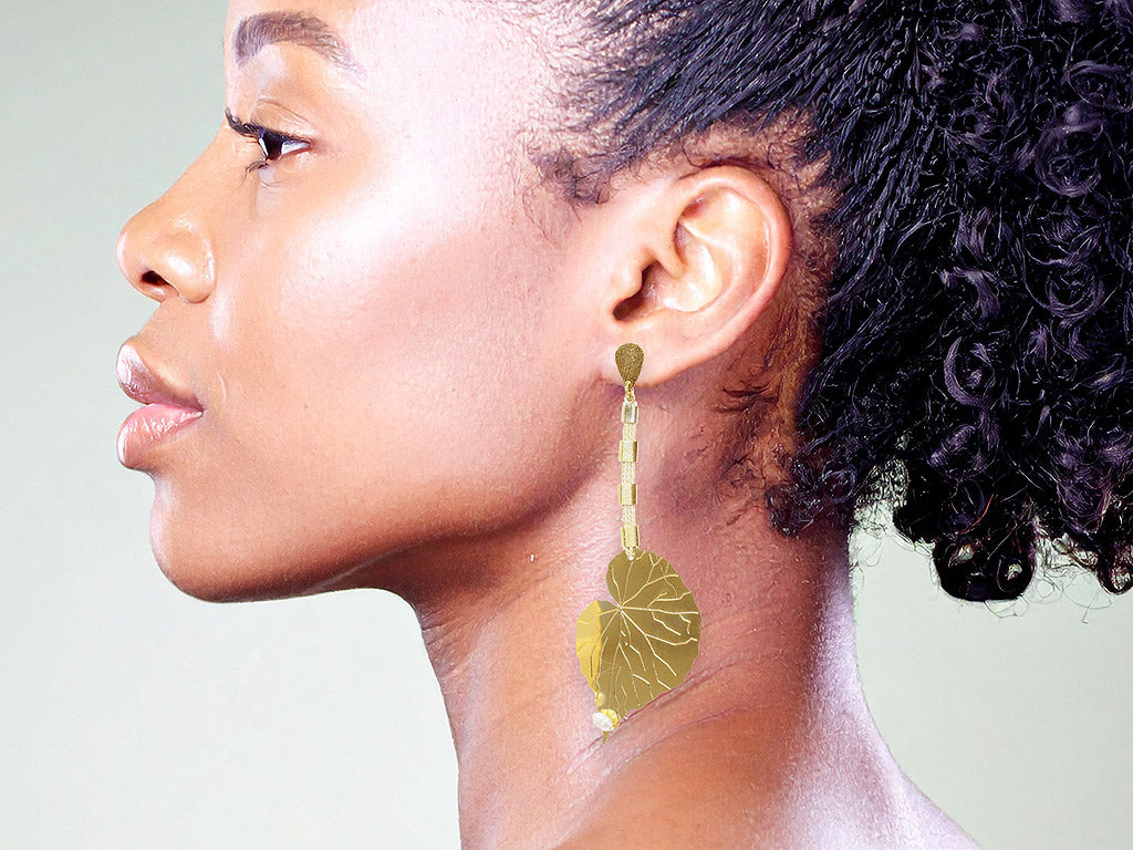 Pendientes Vitoria regia