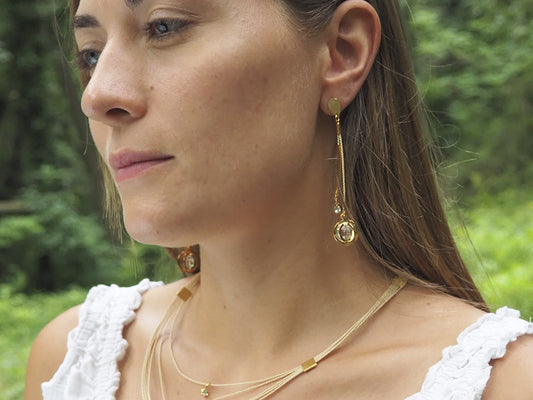 Pendientes buriti brilli