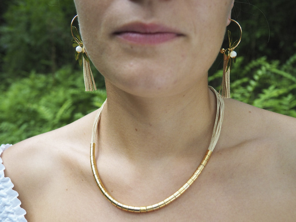 Collar buriti canutillos