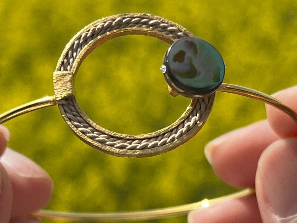 Pulsera buriti circulo de la vida abalone