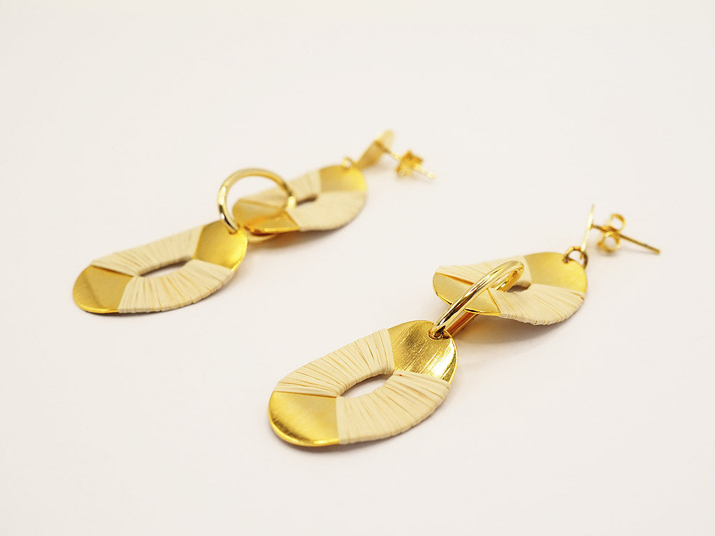 Pendientes buriti aros gemelos