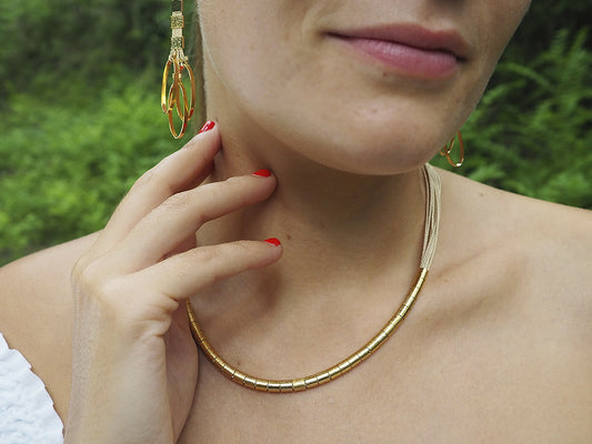 Collar buriti canutillos