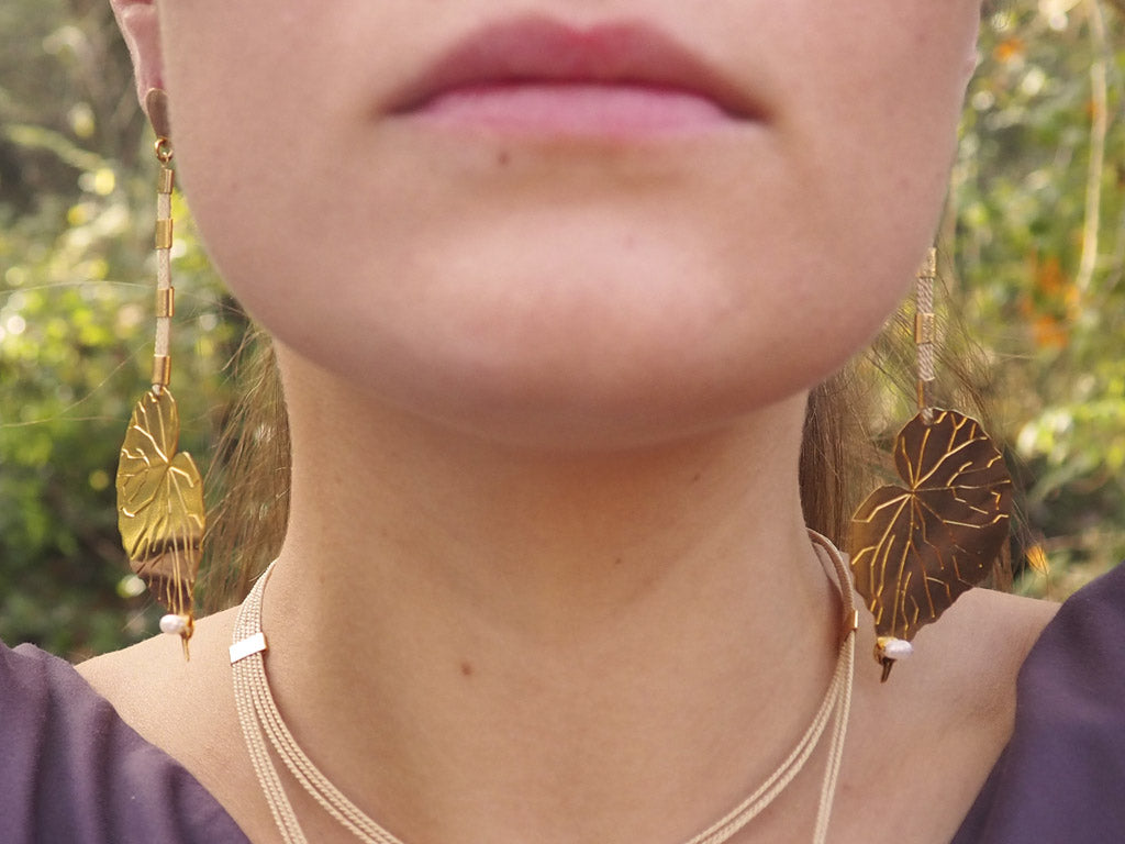 Pendientes Vitoria regia