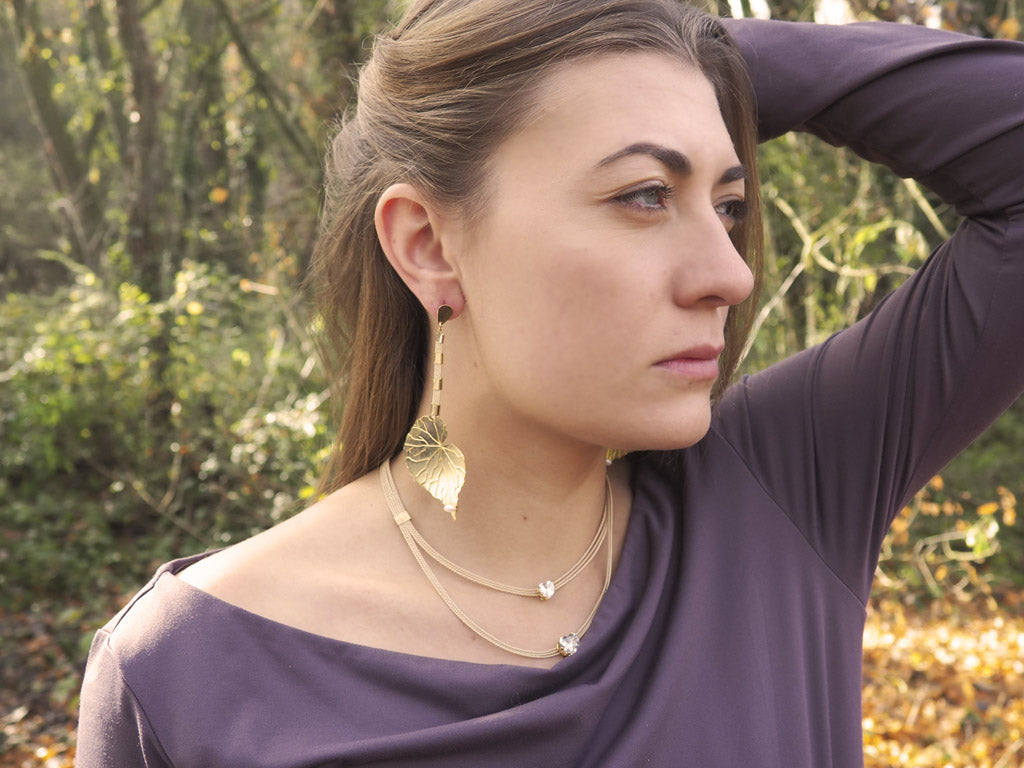 Pendientes Vitoria regia