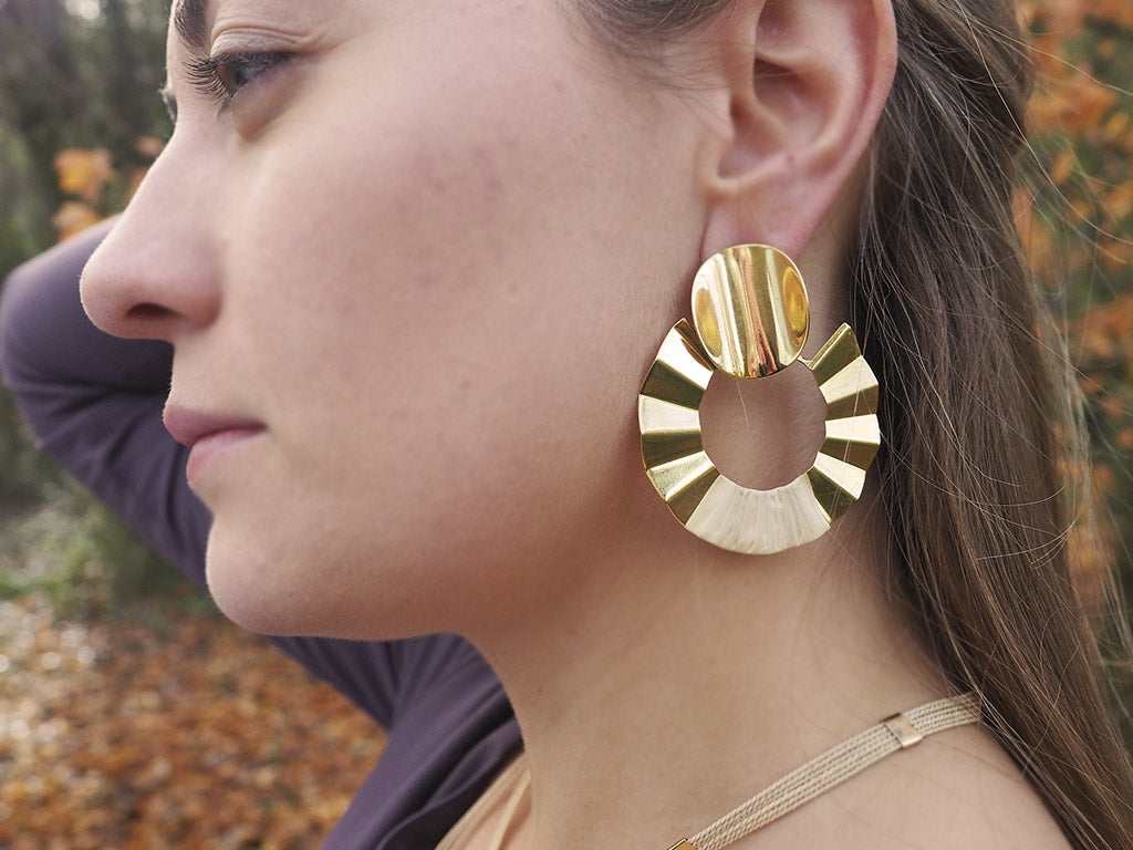 Pendientes MAXI media luna