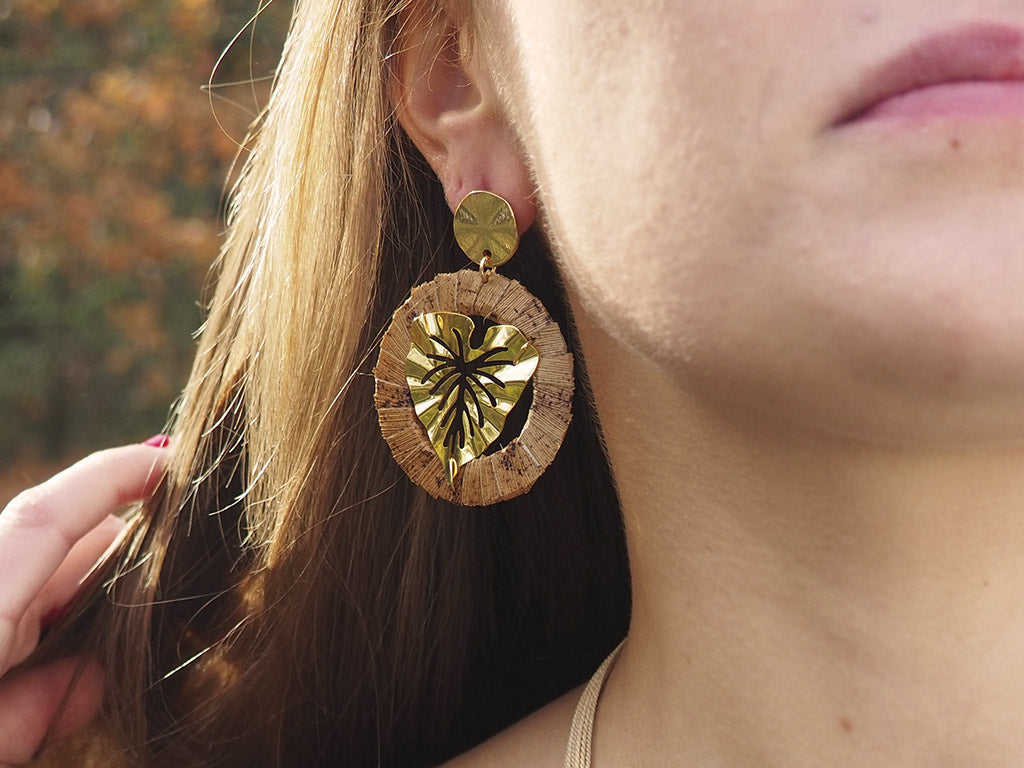 Pendientes Platanera tropical