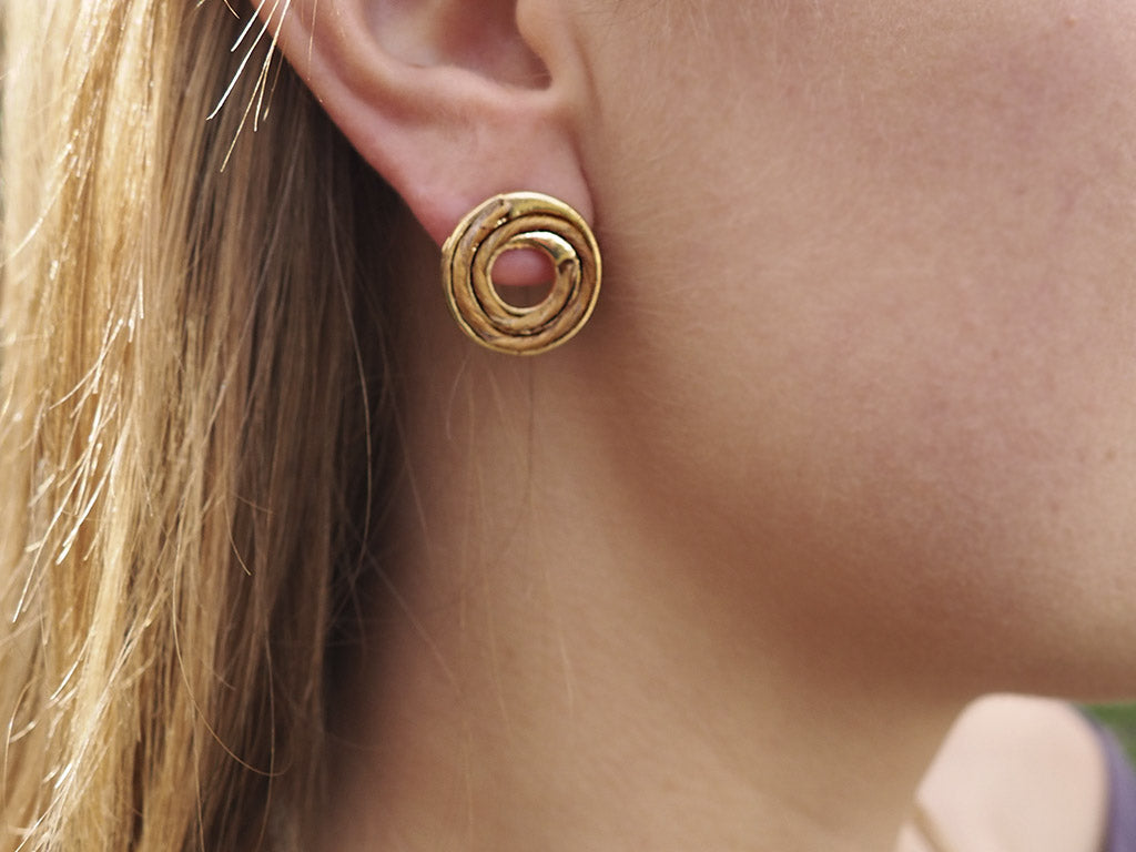 Pendientes aro platanera