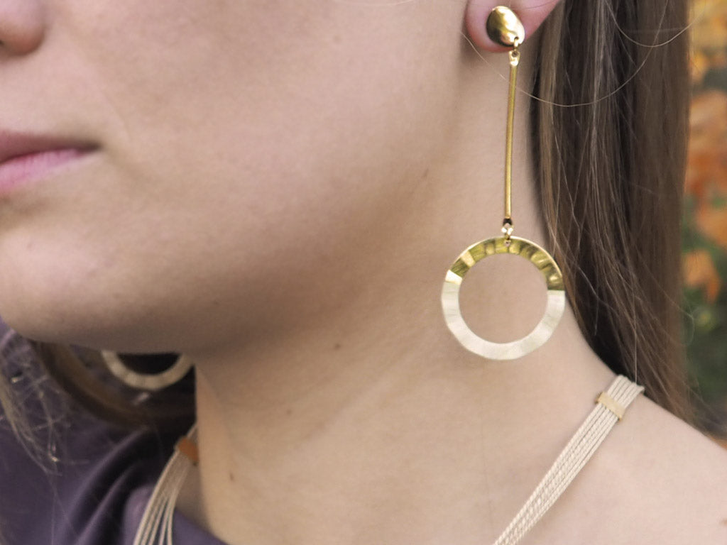 Pendientes buriti aro largo