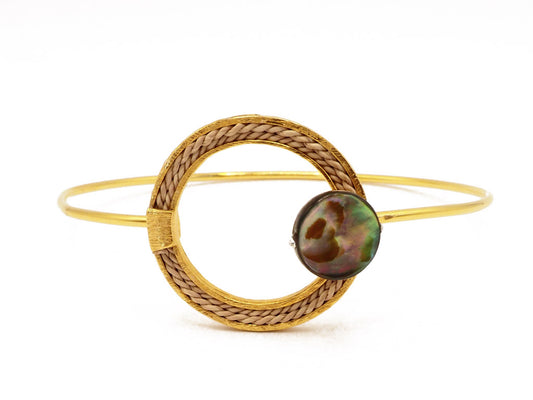Pulsera buriti circulo de la vida abalone